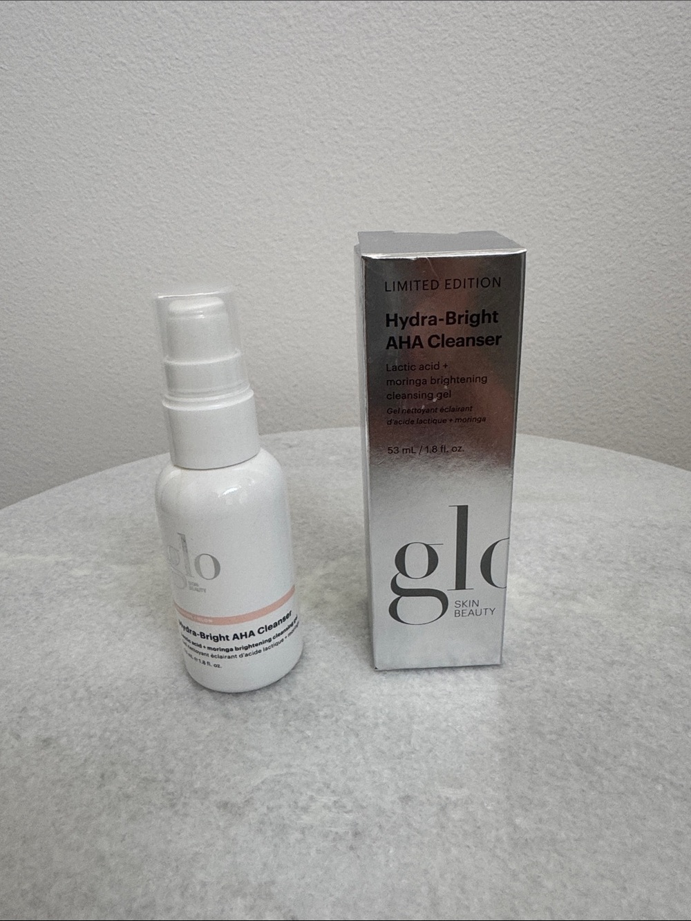 Glo Skin Beauty Hydra-Bright AHA Cleanser — New with Box